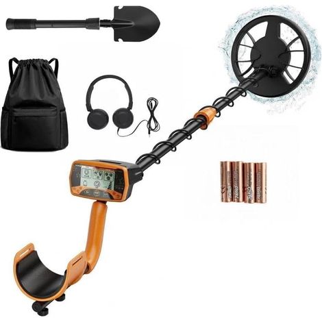 Détecteur de Métaux Étanche LCD, Mode Discrimination avec Bobine 20 cm (1/5)