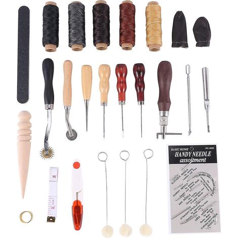 31 outils de couture en cuir Outils d'artisanat du cuir Outil de couture à la main (1/3)