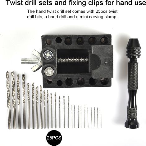 Handbohrer-Set mit Stiftbohrer und Mini-Spiralbohrern für DIY-Schmuckherstellung, vielseitiges Rotationswerkzeug (1/5)