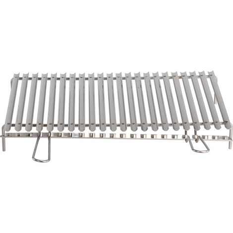 Gril inox barbecue avec récupérateur de graisses de 58,5x39 cm (1/3)