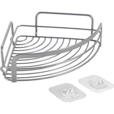 Étagère d'angle de Salle de Bain, sans perçage, autocollante (1/3)