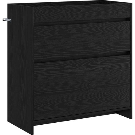 Maison Exclusive - Badunterschrank Schwarze Eiche 78,5 x 37,5 x 8 (1/5)