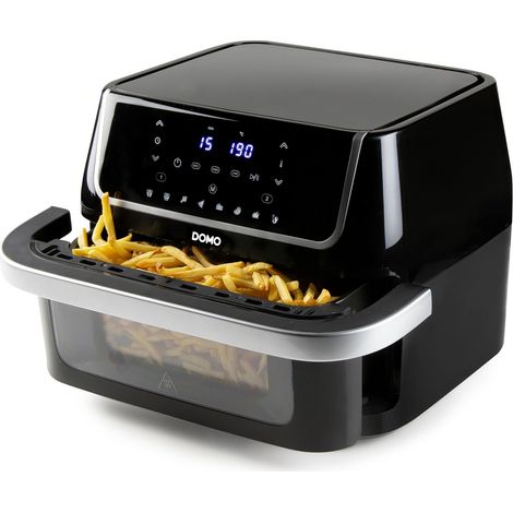 Airfryer 10L avec Séparateur – Friteuse à Air Chaud – Friteuse non Huile - 1800W – Double Zone Flexible – Fenêtre de Cuisson – Sans PFAS – 1800 W – Noir (1/5)