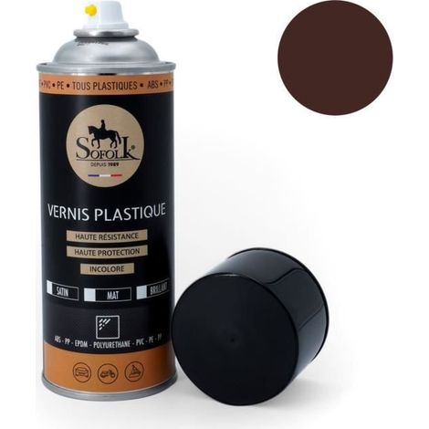 Pintura plástica de alta resistencia: interior y exterior SOFOLK - 14-CHOCOLATE MATE - Aerosol 400ml (1/2)