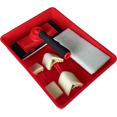 Peinture complète de 22,9 cm avec poignée et plateau de peinture pour revêtement mural Accessoires de peinture à la maison (1/5)