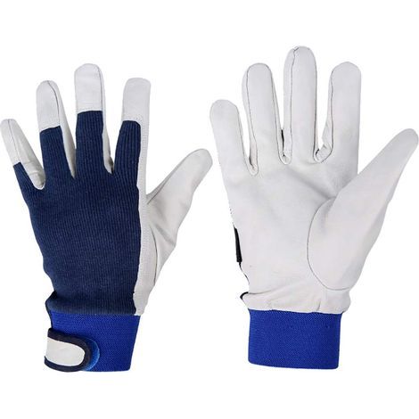 Ziegenleder-Schweißhandschuhe für Gartenarbeit, Schweißen und Holzbearbeitung - Hitzebeständig - Tolle Geschenkidee 24 cm (CS-ST59). (1/5)