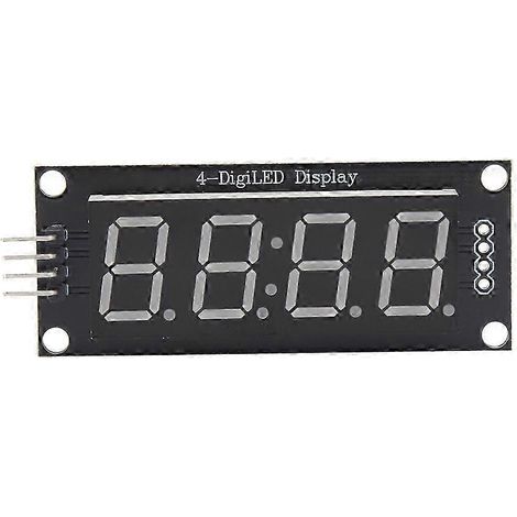 Module d'affichage LED 4 chiffres 7 segments compatible Arduino (TM1637.hBlue) (1/4)