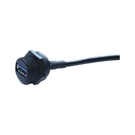 Connecteur USB-A 3.0 USB-A Femelle RS PRO ports, Montage panneau, Droit ( Prix pour 1 )