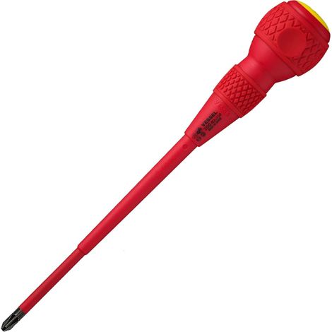 Tournevis BALL GRIP VDE (isolés) PZ2x150, Rouge-jaune (1/5)