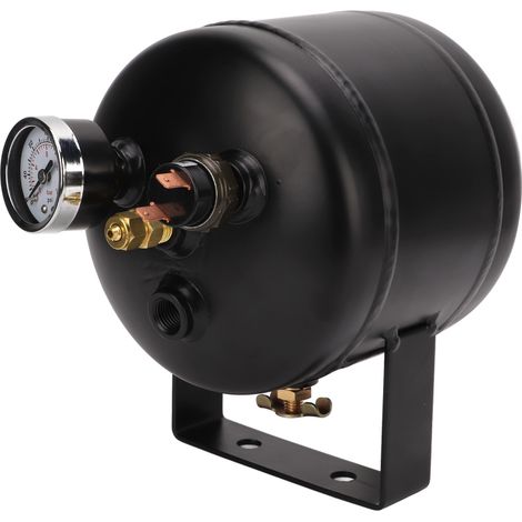 Kit de réservoir d'air 3 ports 150 PSI 0,5 gal en acier soudé universel pour camion, voiture, train, yacht, système de klaxon (1/5)