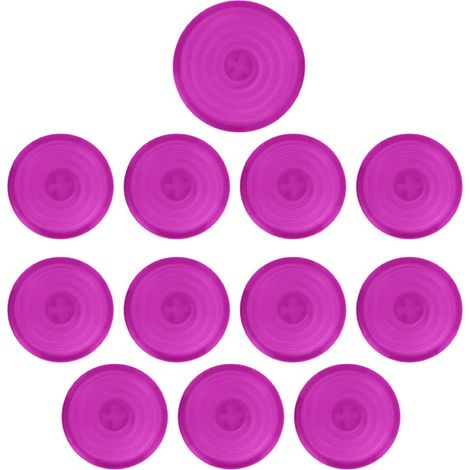 12 pcs capuchons de bouton arcade 20,2mm 25,3mm, couvercle mécanique pour interrupteurs Kailh Cherry Akko Glorious, violet (1/5)