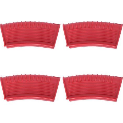 Lot de 4 housses isolantes en silicone anti-brûlure pour poignée latérale de casserole (1/5)