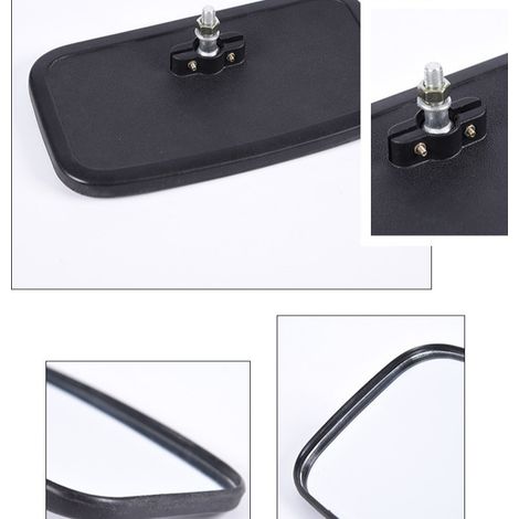 Various types of mirrors for construction vehicles, forklifts, and trucks, including large and small square mirrors, rearview mirrors, and driving instructor auxiliary rearview mirrors. (1/4)