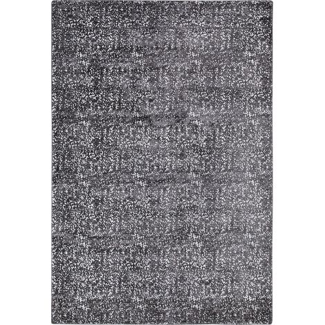Tappeto a pelo corto grigio scuro/argento 160 x 230 cm Esel