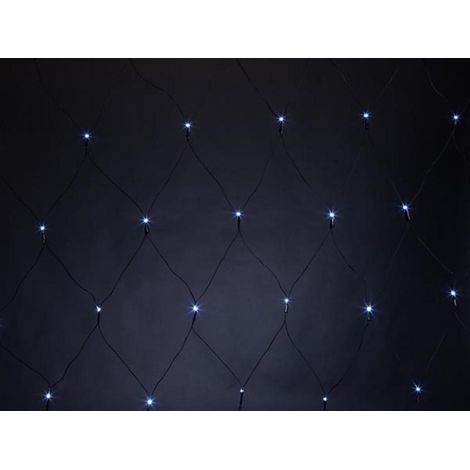 Vellight SPIKA filet lumineux 2x2 m, blanc froid, économique en énergie & adapté pour l'intérieur et l'extérieur, idéal pour les fêtes, la décoration et Noël (1/4)