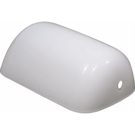 Abat-jour pour lampe de bureau Blanc 22,5 cm Abat-jour de remplacement en verre Lampe en verre pour lampe de banquier Abat-jour de lampe de table pour lampe de bureau (1/4)