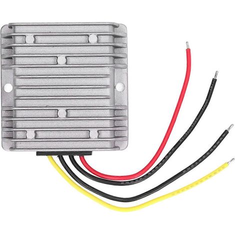 Régulateur de tension CC/CC en aluminium, réducteur pour moteurs et éclairage LED, 12 V/24 V vers 12 V, 5 A