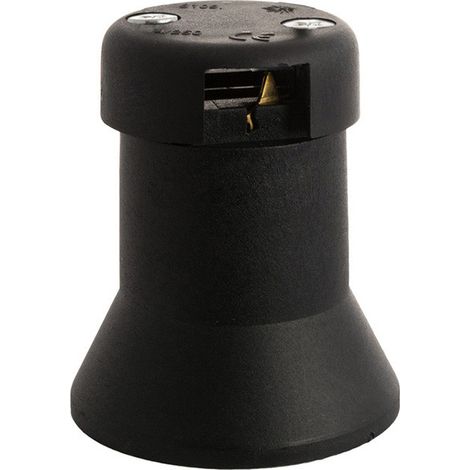 Portalampada nero Fair E27 45x53mm 4A Solera 6109A (1/3)