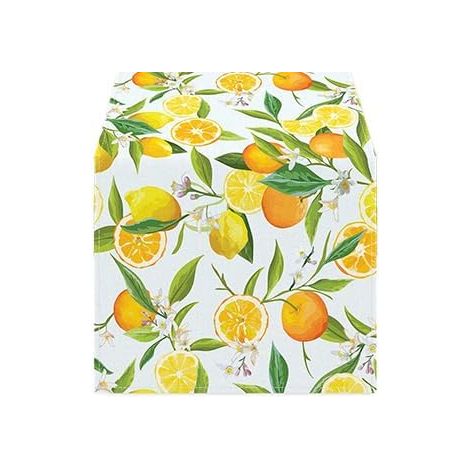 Chemin de Table Citron 33x90cm, Motif Agrumes Printemps Été, Décor Lavable Résistant UV, Pour Cuisine, Salle à Manger, Fêtes et Repas Familiaux, Mariage et Dîner d'Été en Terrasse (1/5)