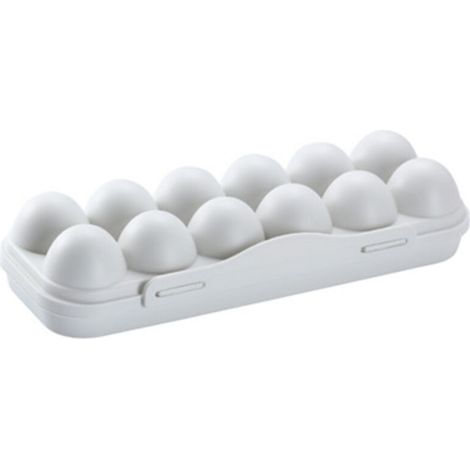 Boîte de Stockages Oeufs,1 Pièces Boîte à œufs Réfrigérateur,Boite a Oeufs en Plastique,Réfrigérateur Porte-Oeufs Plateaux,12 œufs Boîte de Rangement,pour Le Stockage des Oeufs (1/4)