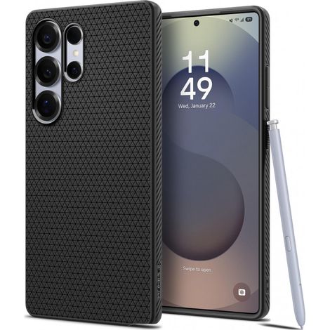 Spigen liquid air - coque pour samsung galaxy s25 ultra noir mat 201836428