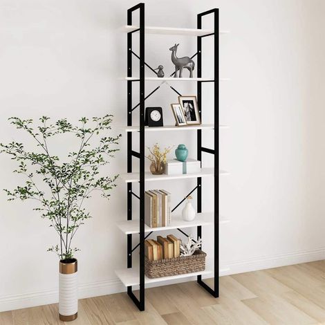 Armoire haute-Meuble de rangement Blanc 80x30x210 cm Bois de pin solide 693132 (1/5)