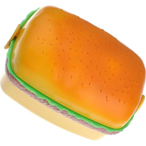 Boîte à lunch Bento, format hamburger portable, en plastique (1/5)