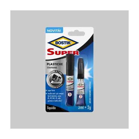 COLLA 'SUPER PLASTICA' BOSTIK 2 gr + 3 ml - BOSTIK