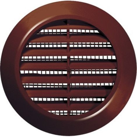 Rejilla de ventilación marrón para una abertura de 60 mm. (1/2)