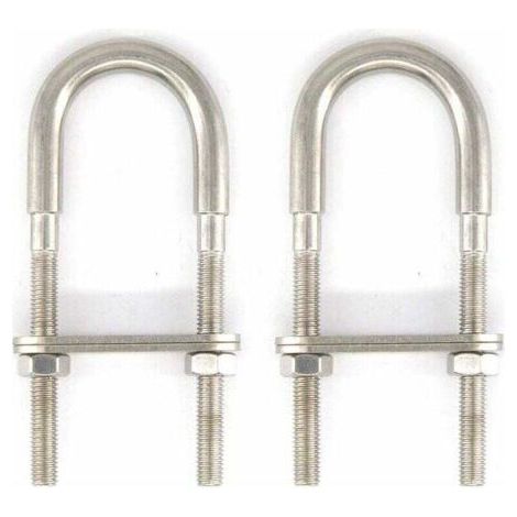 M6x90 Boulon en U en acier inoxydable 304 (2 pièces)