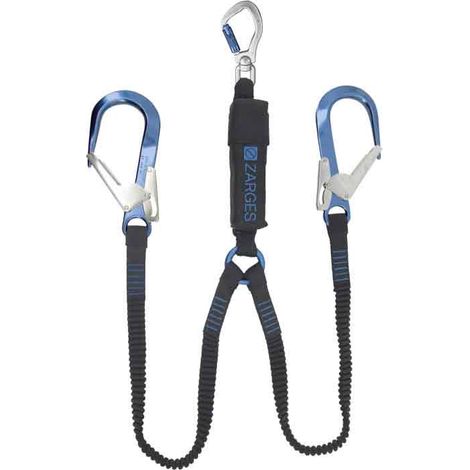 Zarges Fall Protection doppeltes Verbindungsmittel Axic-Y Aluminium Gerüsthaken Twist-lock