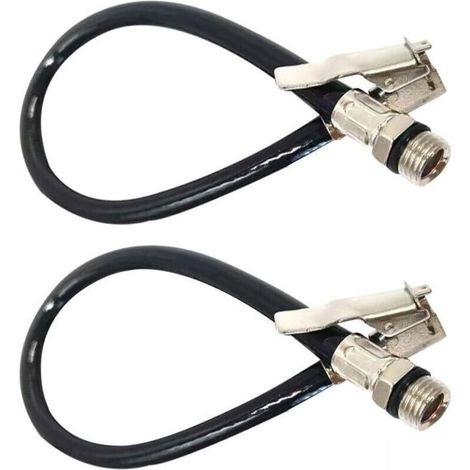 Tuyau de gonflage, embout de gonflage, adaptateur de gonflage avec tuyau en caoutchouc flexible, ensemble de 2 pièces. (1/5)