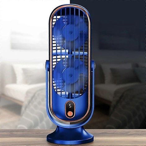 Mini ventilador de escritorio USB personal, enfriador de aire portátil para el hogar, la oficina, el dormitorio y los viajes. (1/5)