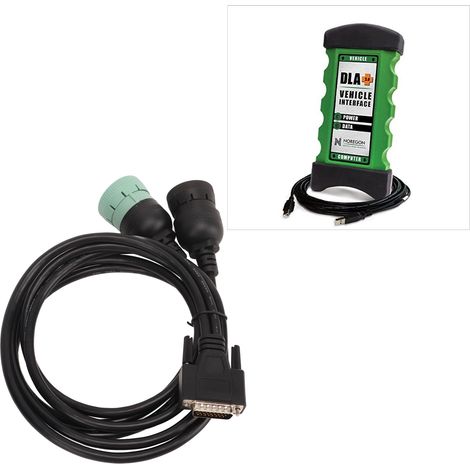 Robustes 6-Pin- + 9-Pin-Adapterkabel für Deutsch DLA+2-Diagnostik (1/5)