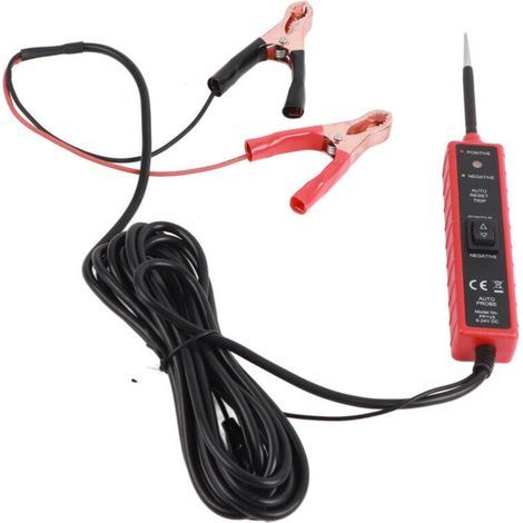 Testeur de circuit automobile avec lumière LED 6-24 V Sonde de test automobile multifonction pour bateaux et remorques