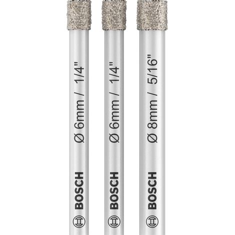Bosch set PRO Ceramic dry Drill Bit Set 6 x 66 6 x 66 8 x 66 mm 3 pcs 2607011626