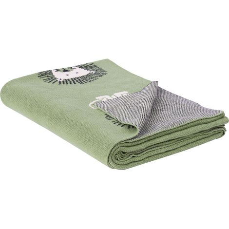 Kuscheldecke RUSAMI Baumwolle 130 x 170 cm Grün