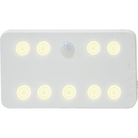 REV LED-Akku-Wandleuchte flach mit Sensor weiß dimmbar