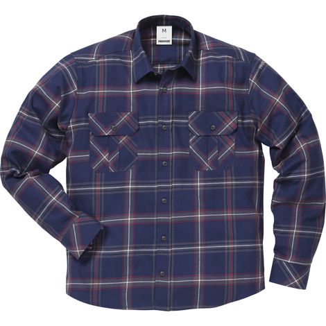 FRISTADS 104986-539 Flanellhemd Langarm 7421 MSF Gr.XS Marineblau