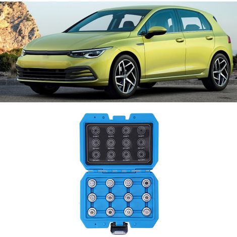 Jeu de douilles antivol pour l'entretien et la réparation automobile, jeu d'outils de 12 pièces pour retirer les écrous et les boulons, adapté à Volkswagen (VT13769C). (1/5)