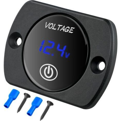 Ecleanfy-Indicateur de batterie 12 V (24 V) avec voltmètre numérique, indicateur de charge de batterie 12 V, indicateur de tension pour voiture, camping-car, bateau, moto