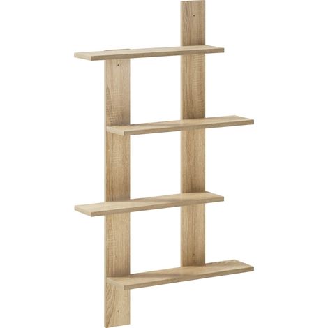 Estante de pared Roble Sonoma 61 x 13,5 x 88 cm vidaXL (1/5)