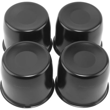4 x bearing caps 4.6 inches, outer diameter 4.2 inches, inner diameter 4.2 inches, height 3.5 inches, 304 stainless steel wheel cover (matte black semi-glossy). (1/5)