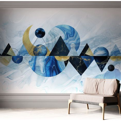 Selbstklebende Tapete - Wanddekoration Wohnzimmer - Tapete Schlafzimmer Kosmische Eleganz 312x219 cm (1/5)