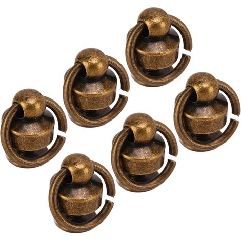 200 Rivets à Anneaux 8mm Haute Brillance pour Travail du Cuir - Accessoires DIY Vêtements, Sacs, Chaussures en Bronze (1/5)