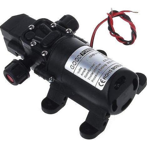 Pompe à eau auto-amorçante à membrane haute pression 12 V CC, 130 psi, 6 l/min, 70 W, neuve (1/3)