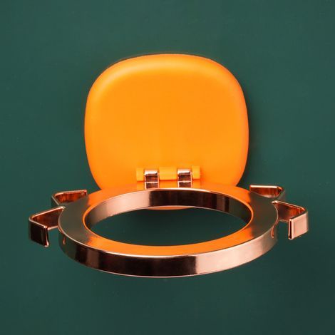 Wandmontierter Haartrocknerhalter – Wandorganizer für Schlafzimmer und Badezimmer – Multifunktionaler Haartrocknerhalter (orange) (1/5)