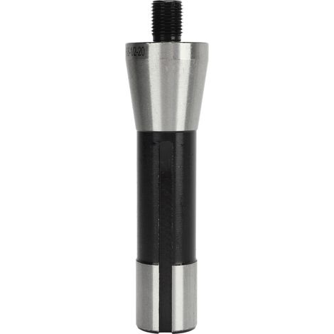 Adaptateur de fraisage pour mandrin de perçage fileté 1/2 po (tige R8) en acier au manganèse, longueur 20 mm
