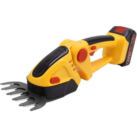 Mini cordless lawnmower and hedge trimmer (2 in 1) - Powered by a battery, ABS+SK5 steel casing (European standard plug 110-240V) (1/5)