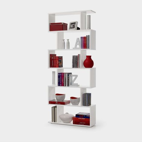 Estanteria alta Canton en blanco 192 cm(alto)80 cm(ancho)25 cm(fondo) . (1/4)
